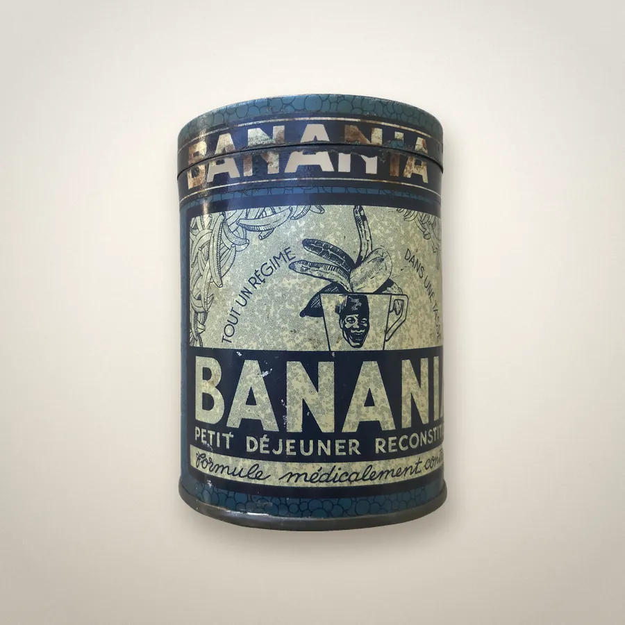 Boîte métal Banania, 1930 · 10 × 7,5 cm