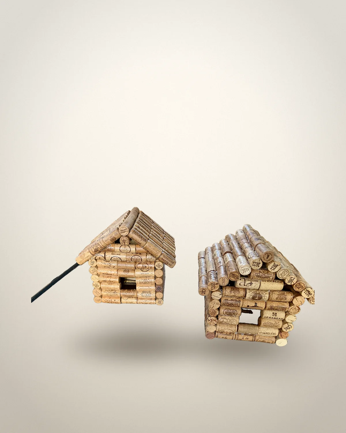 Les niches en bouchons, vue studio