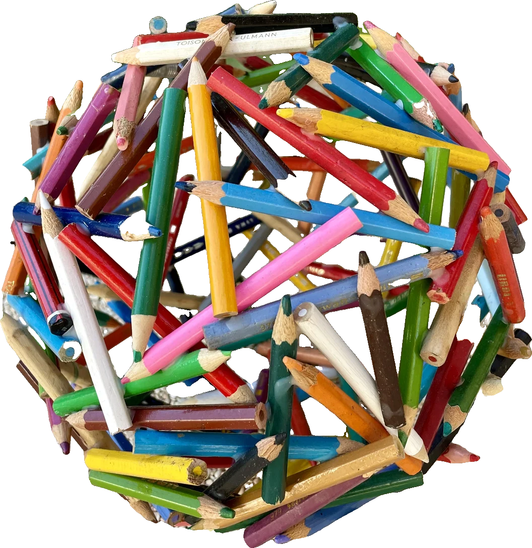 Boule en crayons