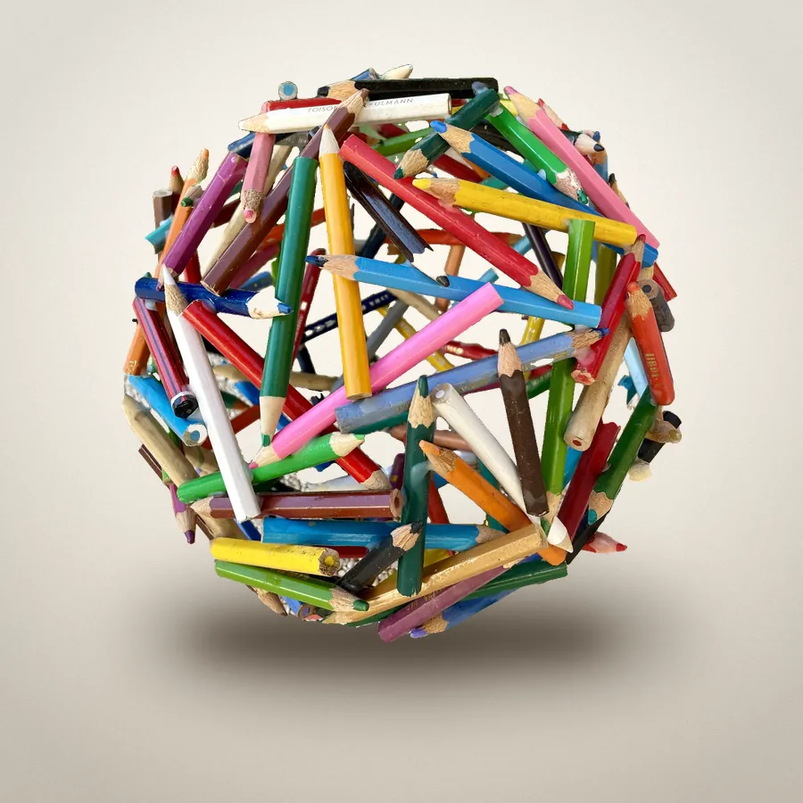 Crayons, Crayons de couleur · H 21 cm