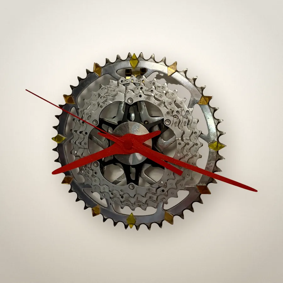 Horloge pignons de vélo, Pignons de vélo · 20 cm