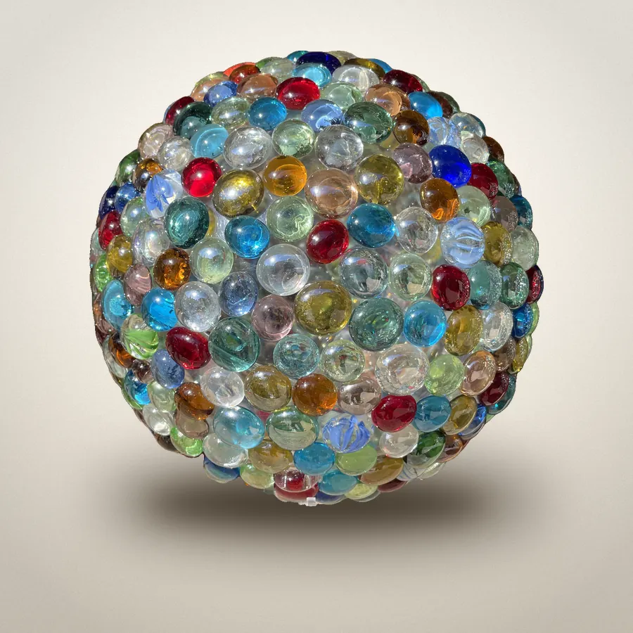 Verre multicolore, Billes de verre